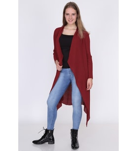 9360864 Kalın Fitilli Kaşkorse Hırka BORDO