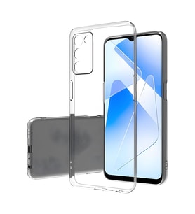 Oppo A55 5G Kılıf Şeffaf İnce ve Esnek Süper Silikon Kılıf (Renksiz)