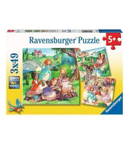 Ravensburger 3x49 Parça Puzzle Küçük Prensesler 055647