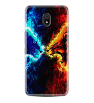 Xiaomi Redmi 8A 8 Pro 9C 9T 10C 11T Pro Kılıf Desenli Silikon Red Blue Leon 1714