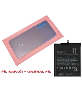 Tkgz Xiaomi Mİ 9SE Arka Pil Batarya Kapağı + PİL (CAM) MOR