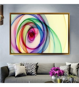 Altın Çerçeveli dekoratif tablo a713 (Gold)