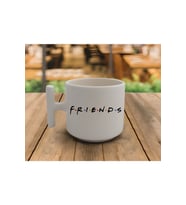Latte & Espresso El Yapımı Friends Yazılı T Kulp Kupa 200 Ml