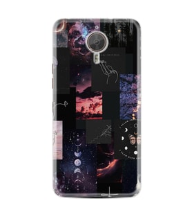 GM5 Plus Kılıf HD Resim Baskılı Ay Pattern StKd -030