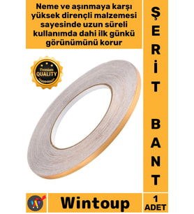 #Bant Dekoratif Yapışkanlı Duvar Karo Zemin Derz 05 Cm X 50 Metre Gold Fayans Arası Şerit Bant
