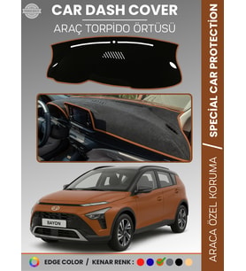 HYUNDAİ BAYON (2020+) Torpido Örtüsü Panel Koruma Araca Özel UV Koruyucu Kaymaz Hızlı Montaj