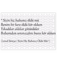 Cemal Süreyya Sizin Hiç Babanız Öldü mü Şiiri Puzzle