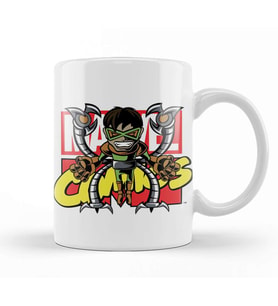 Marvel Comics Octopus y Spiderman Kupa Bardak Porselen