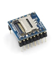 WTV020 Mini Mp3 Wav Player Modülü Micro Sd 1G Tf Kart Ses Müzik Çalma Kartı16 Bit Pwm Dac 3W