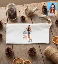 Kişiye Özel Karikatürlü Cute But Cancer Yengeç Burcu Kalemlik Ham Bez Doğum Günü Hediyesi