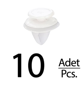 Renault, Peugeot, Mini, Audi, Seat için Kapı Döşeme Klips- 10 Adet
