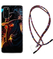 Samsung A02S A03S A10 A12 A13 A21S A22 Kılıf Boyun Asklı Rasta Silikon Karga 1616