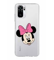 Xiaomi Redmi Note 10s Uyumlu Kapak Minnie Mouse Tasarımlı Şeffaf Silikon Kılıf
