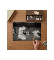 Aikido Kursu - Dövüş Sporu Tasarımı 240 parça Ahşap Puzzle Ahşap Kutuda MP00940
