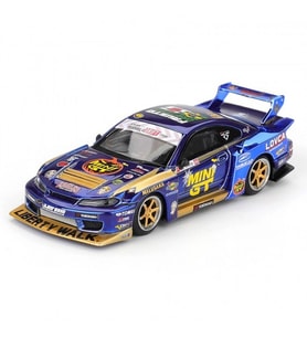 1/64 MODEL ARAÇ S15 SILVIA Team MINI GT Liberty Walk 2025 Formula Drift Halloween Special