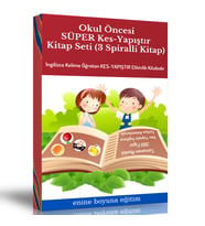 Okul Öncesi Süper KES-YAPIŞTIR Kitap Seti (3 Spiralli Kitap)