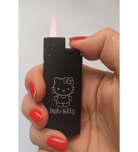 Hello Kitty Rüzgarda Sönmez Pembe Yanan Jet Gazlı Çakmak
