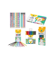 Boya Seti 12 Li Kuru - Sulu - Pastel- Keçeli Boya - Kurşun Kalem Set