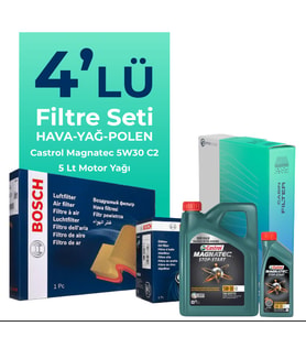 BOSCH Suzuki Grand Vitara 1.6 Filtre Bakım Seti Castrol Motor Yağlı (1998-2005) 4 Lü