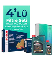 BOSCH Suzuki Grand Vitara 1.6 Filtre Bakım Seti Castrol Motor Yağlı (1998-2005) 4 Lü