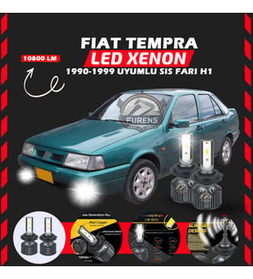 Fiat Tempra Sis Farı Uyumlu Şimşek Etkili Led Xenon Premium Series H1