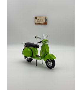 Yeşil Vespa PX125 1:10 Ölçek Diecast Model Scooter Işıklı Sesli