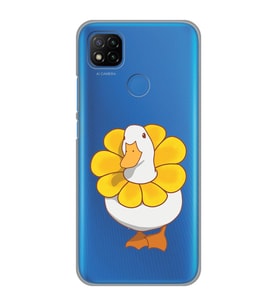 Redmi 9C / Redmi 10A Uyumlu Tatlı Ördek Desenli Şeffaf Telefon Kılıfı