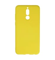 Huawei Mate 10 Lite Kılıf Nano içi Kadife Silikon - Sarı