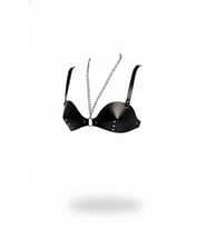 Mulvxbrf Brf02 Siyah Göğüs Harness Suni Deri Zımba Detaylı Zincirli - Brf1380 (Mulvix)