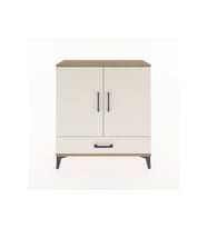 Arges Şifonyer 3 Raflı Tek Çekmeceli 2 Kapaklı 88x30x96 Çam-Aytaşı