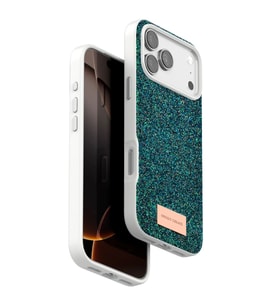 Onegif Apple İphone 17 Pro Max Bright Simli Kapak - Koyu Yeşil