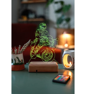 Motor Sevenlere Hediye 16 Renk Kumandalı Gece Lambası