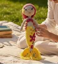 Amigurumi El Yapımı Deniz Kızı El İşi Oyuncak Bebek