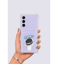 Samsung Galaxy S25 FE Kartlıklı OREO Desenli Kılıf