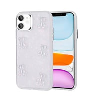 Lexroo iPhone 11 Kılıf Kabartma Figürlü Parlak Eralli Silikon Kılıf - Ayı