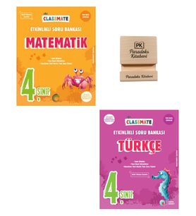 Okyanus 4. Sınıf Classmate Matematik ve Türkçe Etkinlikli Soru Bankası + Telefon Standı