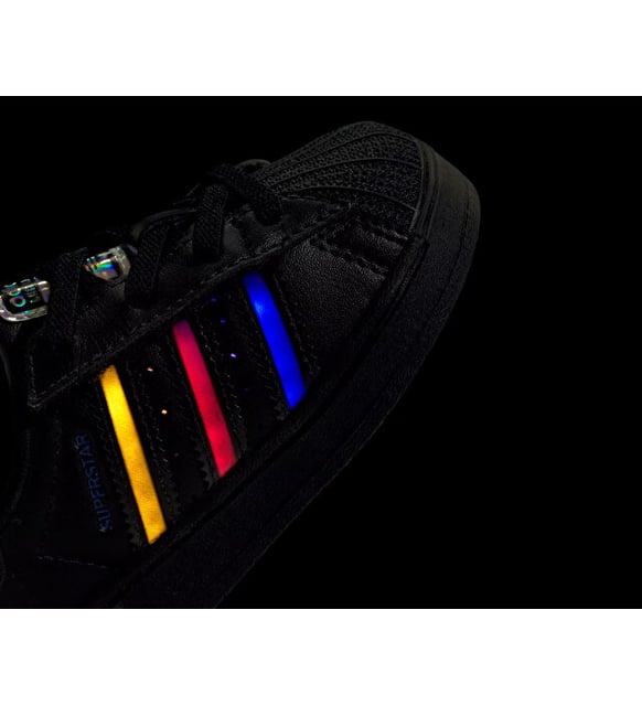 adidas Superstar Led Lights Cf El C ocuk Ikl Gnlk Ayakkab JS1291  Siyah