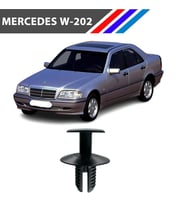 Mercedes W202 C Class Davlumbaz Klipsi 100Adetli Paket