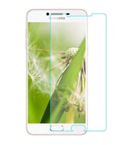 Samsung Galaxy C7 Uyumlu Ekran Koruyucu Screen Protector Tempered Glass Kristal Netliğinde %100 HD Görüntü, Yüksek Kalite Kırılmaz Temperli Cam (Şeffaf)