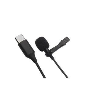 Mey İthalat® Type-C 2 Metre Double Mikrofon - Siyah