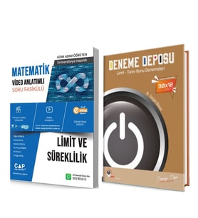 Çap Limit Süreklilik Konu Anlatımlı Soru Bankası ve Deneme Deposu Deneme Seti 2 Kitap