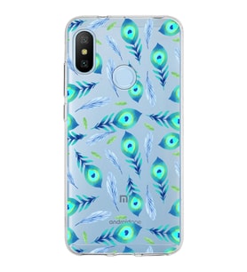 PrintiFy Xiaomi Mi A2 Lite ile Uyumlu Nazar Boncuğu 3 Baskılı Kamera Korumalı Şeffaf Silikon Kılıf