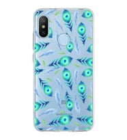 PrintiFy Xiaomi Mi A2 Lite ile Uyumlu Nazar Boncuğu 3 Baskılı Kamera Korumalı Şeffaf Silikon Kılıf