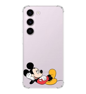Samsung Galaxy S23  Köşe Korumalı Antişok Kapak Mickey Mouse Tasarımlı Şeffaf  Kılıf