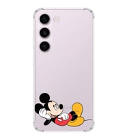 Samsung Galaxy S23  Köşe Korumalı Antişok Kapak Mickey Mouse Tasarımlı Şeffaf  Kılıf