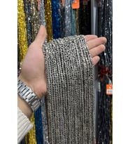Hematit Taşı Mat Titanyum 6x2mm Doğal Taş Dizi