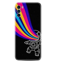 Reeder S19 Max Pro S Kılıf Silikon Desen Özel Seri Colorful Astronot 1727