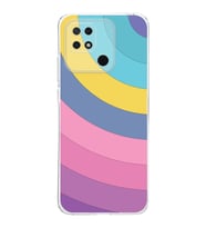 Redmi 10c  Kamera korumalı Kapak Renk Cümbüşü Tasarımlı  Şeffaf Kılıf