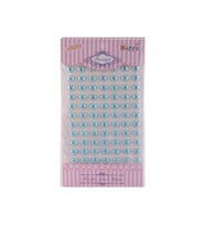 İnci Kalp Sticker Mavi 77'li-