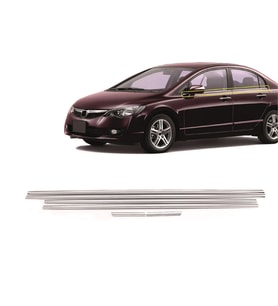 Honda Civic Fd6 Çıta Cam Sıyırıcı Fitil Krom 6 Parça 2006-2012